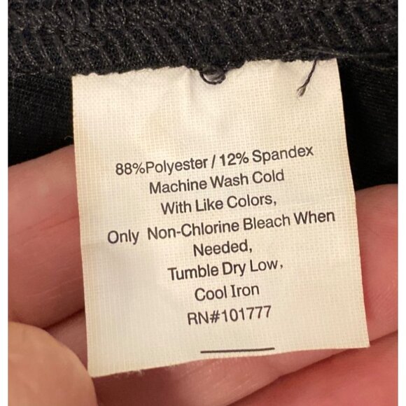 Tranquility Black A-Line Skirt S Stretch Waistband, Pull on - Picture 6 of 6